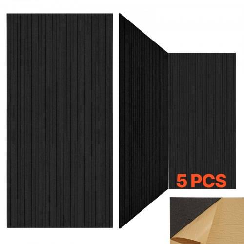 VEVOR 5er-Pack Akustikpaneele mit Selbstklebeband, 1200x600x10 mm schalldichte Schaumstoffplatten, Akustik Wandpaneele aus Polyesterfaser, für
