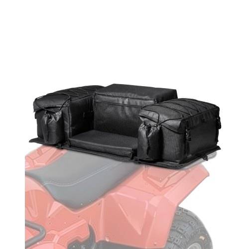 VEVOR ATV Heckaufbewahrungstasche Hecktasche Heckfrachttasche (50 L) mit Schwamm-Sitzkissen & Flaschenhalter, Rücksitz-Ausrüstungstasche, passend
