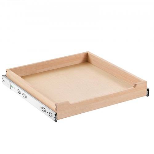 VEVOR Ausziehbarer Schrank-Organizer Schrankschublade Regal (508 x 533 x 76 mm) mit sanftem Schlie_mechanismus, Holz-Schiebeschublade Unter- und