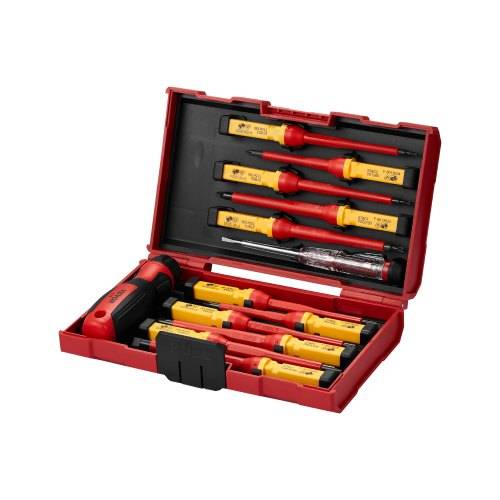 VEVOR isolierter Schraubenziehersatz 13-tlg. elektrischer Schraubendrehersatz, isolierter Elektriker-Werkzeugsatz, mit magnetischen Kreuzschlitz-