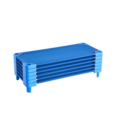 VEVOR stapelbares Kinderbett 6er-Pack tragbare Kleinkinder-Schlafbetten, Standardgrö_e 130 x 57 x 15 cm, Kindertagesstättenbetten Vorschulklassenzim