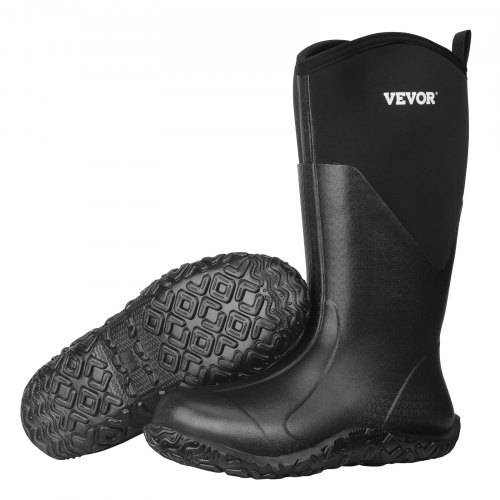 VEVOR Gummistiefel, Schutzschuhe, Arbeitsschuhe; rutschfeste Stiefel, isolierte Schlammstiefel, Arbeitsstiefel, ideal zum Wandern, Angeln, oder für