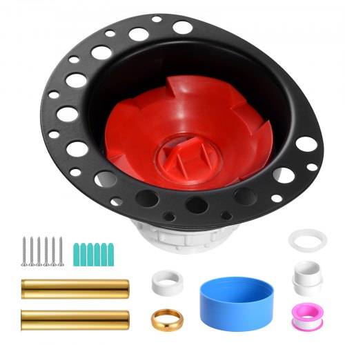 VEVOR PVC-Ablaufset für freistehende Badewannen, Badewannen-Ablauf-Rohbauset, mit PVC-Adapter für Ablaufgarnitur, kompatibel mit freistehenden Badew