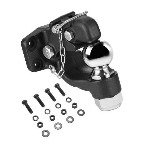 VEVOR Anhängerkupplung, 9070 kg, Anhängerkupplungs-Empfängerhaken-Kombination 2-5/16-Zoll-Kugelkopf, passend für 6,35-7,62cm gro_e Lünettenringe