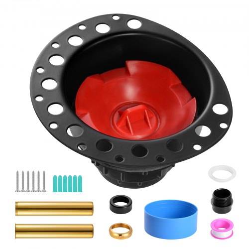 VEVOR ABS-Ablaufset, 178x158x102mm, Badewannen-Ablauf-Rohbauset, mit ABS-Adapter für Ablaufgarnitur, kompatibel mit freistehenden Badewannen