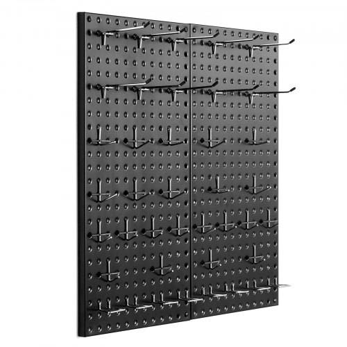 VEVOR Werkzeugwand, 61 x 30 cm, 2er-Set, Stecktafel-Wand-Organizer mit Zubehör, Werkzeuglochwand für Wohnzimmer, Garage, Werkzeugaufbewahrung, Büro