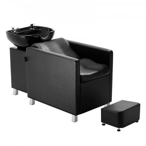 VEVOR Shampoo-Backwash-Stuhl, 300 kg Salon & Spa Haarwaschstation, Backwash Barber Shampoo-Schüssel und Stuhl, Beauty Spa Massage-Friseurausrüstung