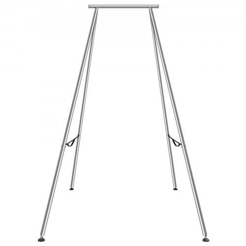 VEVOR Aerial Yogarahmen 253 x 192 x 295 cm, Silber Yoga Swing Air Fliegen Stand, Outdoor Indoor Yoga-Schaukel-Gestell Yoga Zubehör 250 kg Max. Tragf