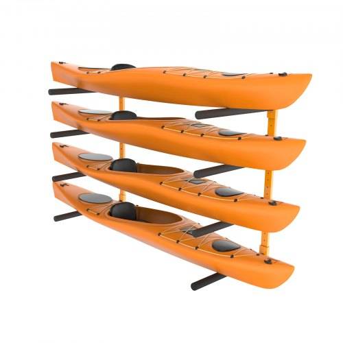 VEVOR Kayak Wandalterung Kajak Aufhänger 1168 x 850 x 45 mm, Kajakständer 4 Kajaks 797,5 ± 10 mm Stützarmlänge, 181,6 kg Tragfähigkeit Kajak Auf