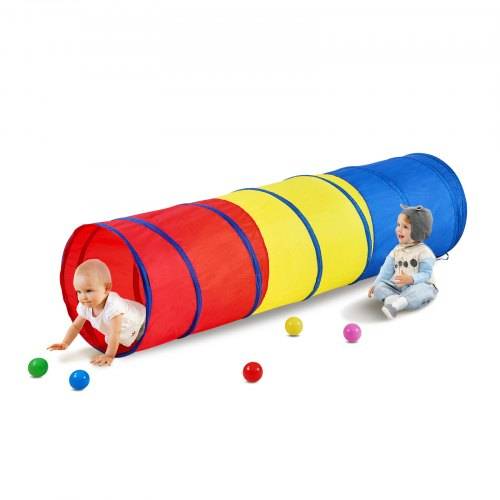 VEVOR Kinder-Spieltunnelzelt, Pop-Up-Kriechtunnel-Spielzeug für Babys oder Haustiere, zusammenklappbares Geschenk für Jungen und Mädchen, Spieltunn