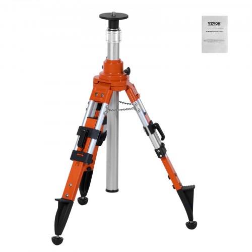 VEVOR Laser-Wasserwaagen-Stativ, 5/8"-11-Gewindehalterung, 27,16-67,71 Zoll Höhenverstellung, robustes Vermessungsstativ, mit Wasserwaage und