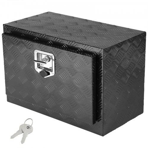 VEVOR Truckbox Werkzeugbox, Unterboden-Anhängerbox, Werkzeugkasten 610 x 430 x 460 mm Pickup-Aufbewahrungsbox, Aluminiumlegierung, 30 kg belastbarer
