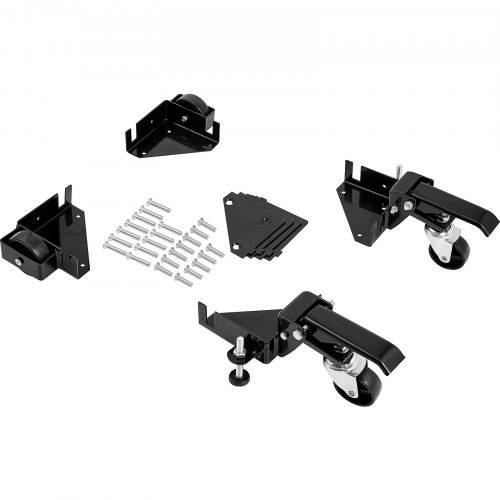 VEVOR Mobiler Sockel, 181,4 kg, Einstellbar von 241,3 x 241,3 mm bis unendlich, Robuster Universal-Mobilständer mit Schwenkrädern für Holzbearbeitu