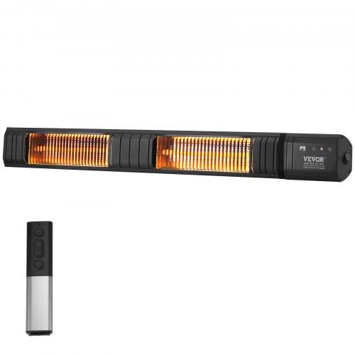 VEVOR Heizstrahler, 3000 W, Wärmestrahler mit Fernbedienung, IP65-Schutz, Carbon-Infrarot-Au_enheizgerät mit 9 Gängen und Timer, für Veranda, Terr