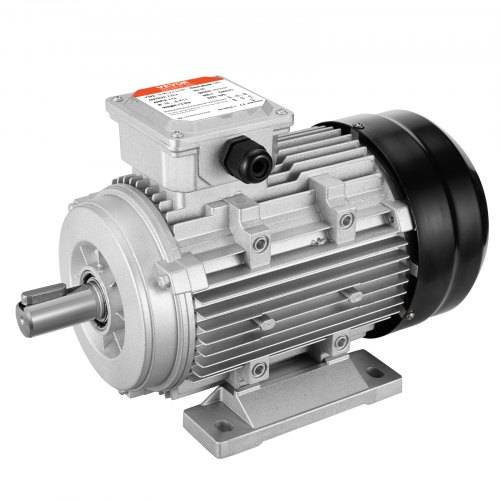 VEVOR 2,2 kW Elektromotor 2890 U/min, AC 400 V 4,7 A, 90 l, B3-Rahmen, Luftkompressormotor 3-phasig, 24 mm Keilwelle, Rechts-/Linkslauf für