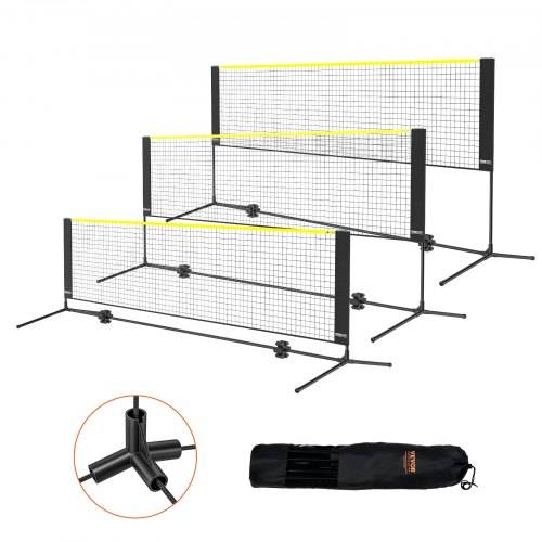 VEVOR 3m Badminton Netz Set Outdoor Tragbare Volleyball Pickleball Tennis Netz