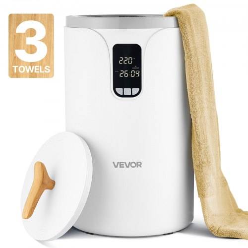 VEVOR Handtuchwärmer Eimer Wärmegerät 20 L mit LED-Anzeige & Einstellung (Timer & Temperatur) & Sicherheitsschloss, Towel Warmer für Badezimmer Wa