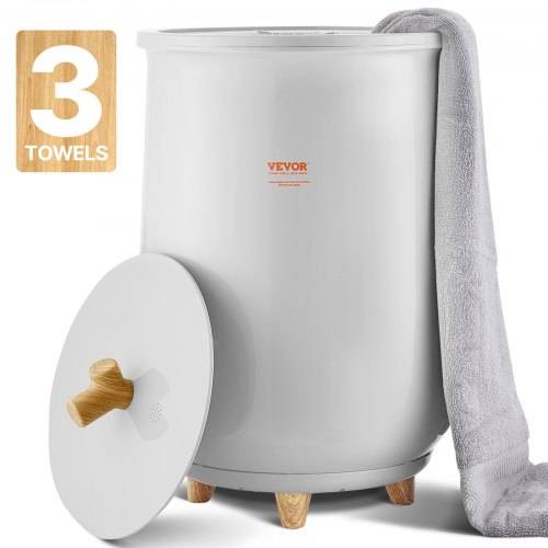 VEVOR Handtuchwärmer Eimer Wärmegerät 20 L mit LED-Licht & automatische Abschaltung & Temperatureinstellung, Towel Warmer für Spa Badezimmer Wasch