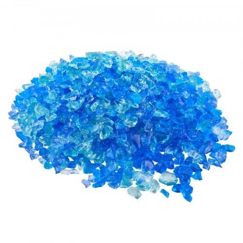 VEVOR Feuerglas, reflektierend, 4,5 kg, Feuerstelle Glas, 12-19mm Glassteine, zerkleinerte Feuerstelle Glasfelsen für Propangas-Feuerstelle Kamin