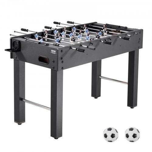 VEVOR Tischfu_balltisch in Standardgrö_e (1212 x 610 x 838 mm), Indoor-Kickertisch für Zuhause, Familie und Spielzimmer, langlebiges Set, inkl. 2