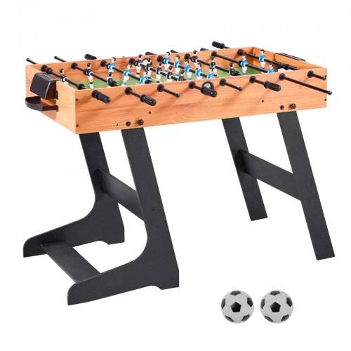 VEVOR klappbarer Tischfu_balltisch in Standardgrö_e (1065 x 605 x 810 mm), faltbarer Indoor-Kickertisch für Zuhause, Familie und Spielzimmer, Set in
