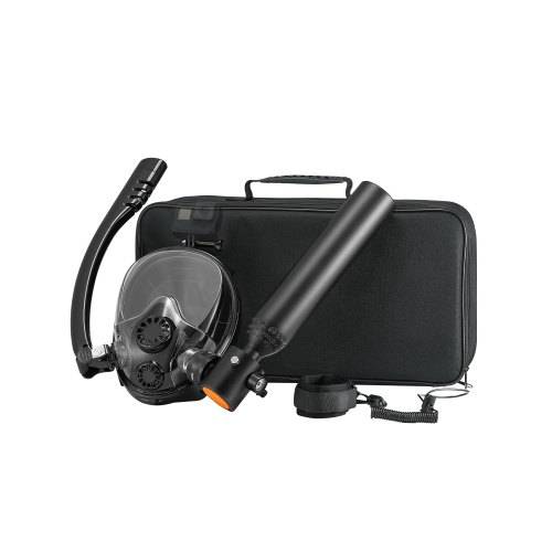 VEVOR Tauchflasche tragbarer Tauchtank Sauerstoffflasche zum Tauchen unterstützt 5_10 Minuten Unterwasseratmung, 10 m Tauchtiefe, Lungentank-Set mit