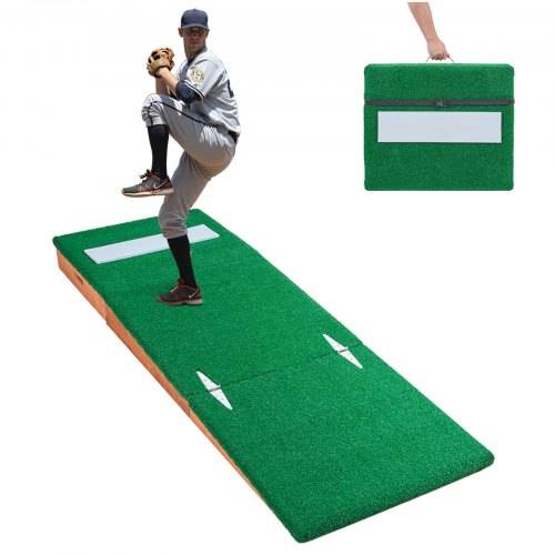 VEVOR Pitching Mound, tragbarer Baseball Pitcher Mound, 85 Zoll Pitching-Trainingsausrüstung (Oudoor / Indoor), Softball-Pitching-Hilfen mit