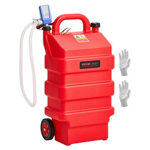VEVOR Kraftstofftrolley, 60 L, Kraftstoffkanister mit 12 V DC Kraftstofftransferpumpe, 1,2 m Förderschlauch & Auto-Stop-Sensordüse, Tankadapter, gee