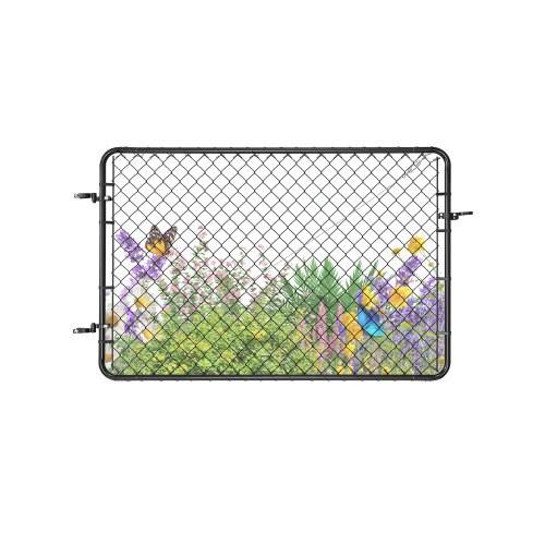 VEVOR Gartentür, 183x122 cm, Gartentor, passend für Gartenzauntoröffnungen von 0,67_1,83 m (B) x 1,83 m (H), Zauntor mit Kunststoffbeschichtung,
