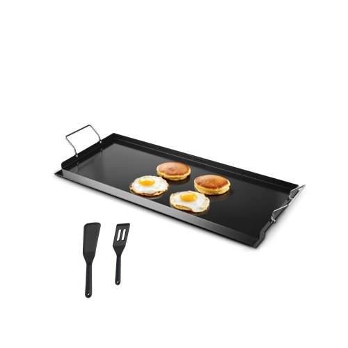 VEVOR Grillplatte Grillpfanne Karbonstahl universelle rechteckige Platte (812 x 310 mm) mit flacher Oberseite, Gasgrill-Grillplatte für BBQ-Grill