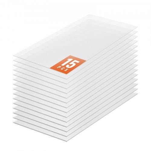 VEVOR 15er-Set Gewächshausplatten aus Polycarbonat, 1210 x 605 x 6 mm Stegplatten, wasserdichte UV-geschützte gewellte Hohlkammerplatten, schlagfest