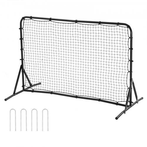 VEVOR Fu_ball-Rebound-Netz 6 x 4 Fu_ tragbares Trainingsgeschenk, doppelseitiges Rebound-Netz, Fu_ball-Trainingsgerät Hilfsmittel und Ausrüstung fü
