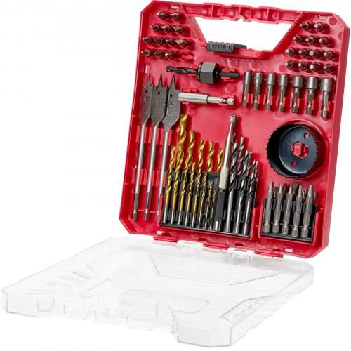 EVOR Schraubenausdreher Borher Set 70-teilig, Schrauber-Set, Schraubendreher-Set geeignet zum Bohren und Schrauben in Holz, Metall & Zement