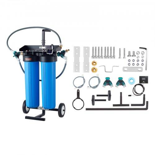 VEVOR Deionisiertes Wassersystem für die Autowäsche, Wasserdeionisierer mit integriertem TDS-Messgerät, fleckenfreier Wasserfleckenentfernerfilter