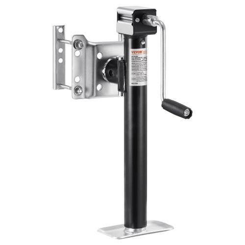 VEVOR Anhängerheber, 2267 kg dynamische Tragkraft, Anhängerstütze, Reiseanhänger, Ausdrehstütze, 365 mm Hebeständer mit Griff für Wohnwagenanh