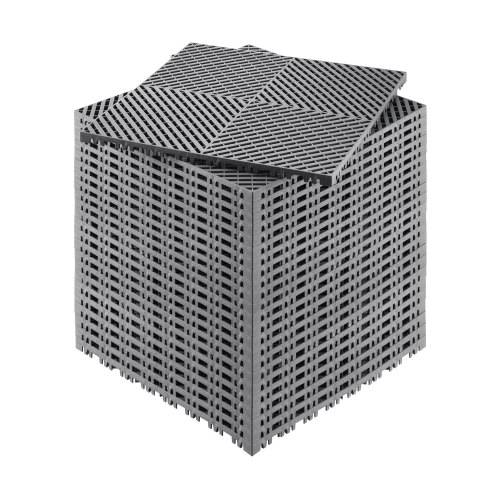 VEVOR ineinandergreifende Drainagematte, 15,7 x 15,7 Zoll, modulares ineinandergreifendes Kissen, 24-teiliges Splei_-Drainagematten, rutschfeste