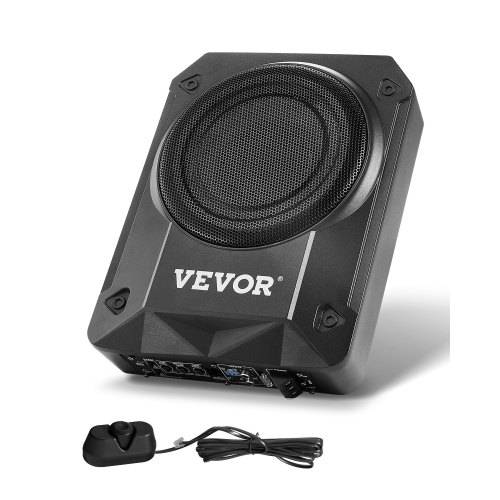 VEVOR Untersitz Auto Subwoofer 800 W 203 mm schlanker Auto Subwoofer mit Stromversorgung, Subsystem mit eingebautem Verstärker