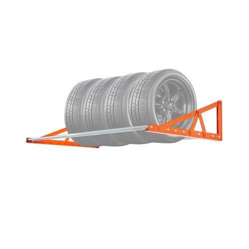 VEVOR Reifenregal Reifenständer Garagenregal zur Wandmontage 787-1440 mm verstellbar, Q235 Hochleistungs-Reifenlagerregal aus Stahl für Standardreif