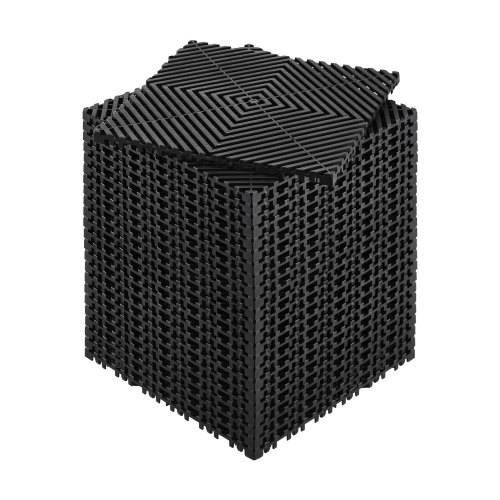 VEVOR ineinandergreifende Drainagematte Duschmatte 31 x 31 cm modulares ineinandergreifende Bodenmatten, 24 STK. Splei_-Drainagematten, rutschfeste
