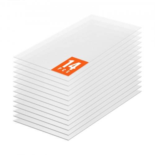 VEVOR 14er-Set Gewächshausplatten aus Polycarbonat, 1210 x 605 x 8 mm Stegplatten, wasserdichte UV-geschützte gewellte Hohlkammerplatten, schlagfest