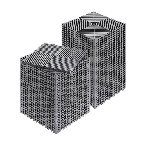 VEVOR ineinandergreifende Drainagematte Duschmatte 31 x 31 cm modulares ineinandergreifende Bodenmatten, 55 Stk. Splei_-Drainagematten, rutschfeste