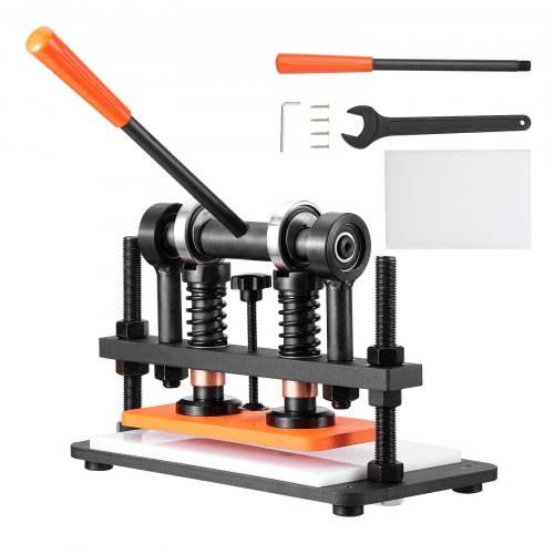 VEVOR Leder Stanzmaschine Manuelle Lederschneidemaschine 26 x 12 cm, Leder Prägemaschine 1,5 t Belastbare Leder-Stanzmaschine Geeignet für Leder, PV