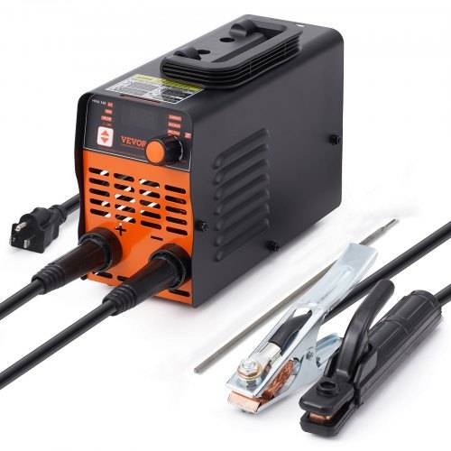 VEVOR 220 V Stabschwei_gerät, 100 A ARC/Lift WIG-Schwei_gerät mit gro_em LED-Display, tragbares 2-in-1-Stabschwei_gerät mit Hot Start Arc Force Ant