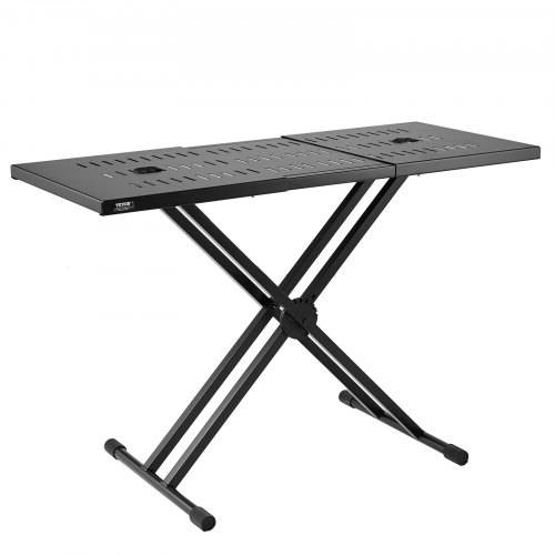 VEVOR DJ-Tischständer, (32"-43") x 18" tragbarer DJ-Laptop- und Controller-Ständer, leichter DJ-Schreibtisch, DJ-Pult, höhenverstellbarer DJ-Ständ