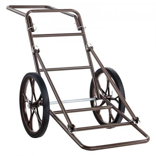 VEVOR Wildkarren, faltbarer Wildwagen 227 kg, Wildtransporter mit zwei 42 cm gro_en Rädern und ergonomischem Griff, Wildkarren-Zubehör, Allzweck-Tra