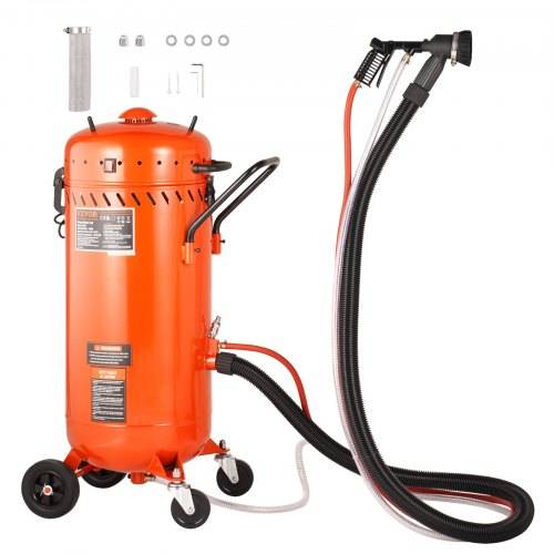 VEVOR 28 Gallonen Vakuum-Sandstrahler, staubfreier Sandstrahler mit eingebautem 1200 W Vakuumsystem zur Staubkontrolle und Strahlmittelrückführung