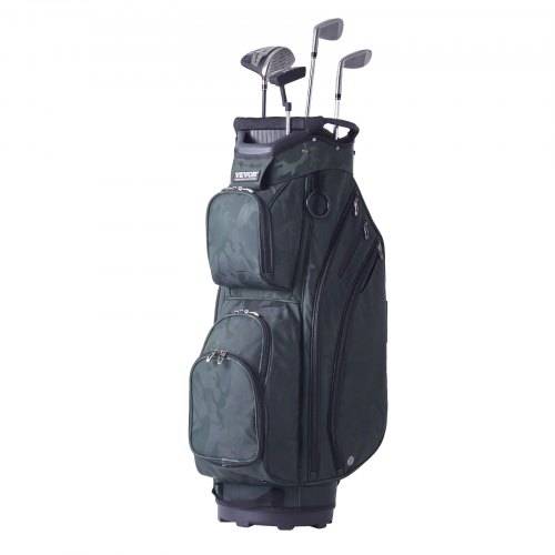 VEVOR Golf-Cart-Tasche mit 14-Wege-Organizer-Unterteilung oben, 91,4 cm (36 Zoll) 11 Taschen, Premium-Nylon-Cart-Tasche, langlebige Golftaschen mit