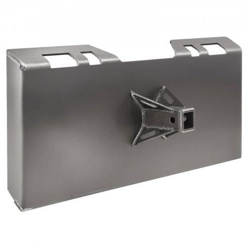 VEVOR 5/16-Zoll-Befestigungsplatte für Kompaktlader Montageplatte Schnellbefestigungsplatte mit 5,79 cm Anhängerkupplung kompatibel mit Kompaktlader