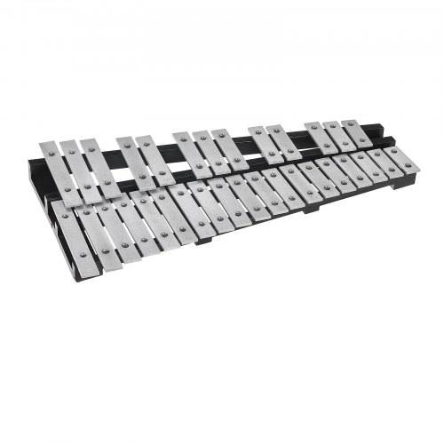 VEVOR Glockenspiel-Xylophon-Set mit 32 Tönen, Schlaginstrument mit Schlägeln, Trommelstöcken und Tragetasche, professionelles Glockenspiel-Xylophon