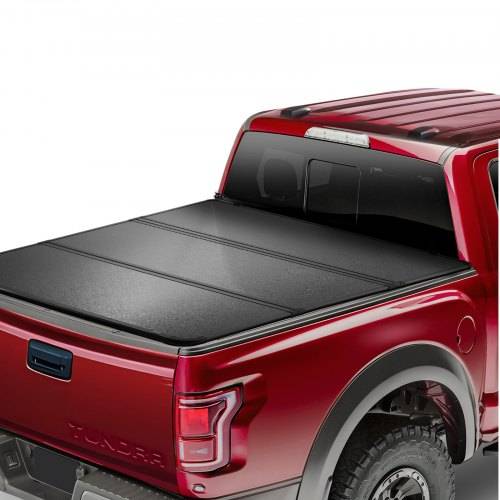 VEVOR Dreifach faltbare Ladeflächenabdeckung, kompatibel mit Toyota Tundra 2014_2024 (NICHT PASSEND für Trail Special Edition mit Aufbewahrungsboxen